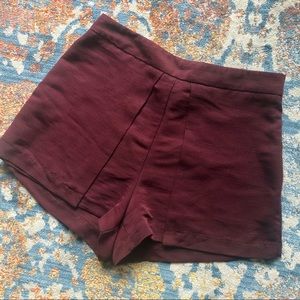 High Waist Purple Skort
